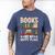 Books Are My Happy Place Men's Comfort Colors T-Shirt Blue Jean