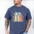 Books Lover Cute Sleepy Cat Relax Reading Vibe Men's Comfort Colors T-Shirt Blue Jean