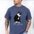 Boss Tuxedo Cat Lovers Tee Shirt For Mom Dad Men's Comfort Colors T-Shirt Blue Jean