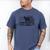 Boston Terrier Dad Distressed American Flag Patriotic Dog Men's Comfort Colors T-Shirt Blue Jean