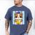 Bulldog Anime Pup Graduation Men's Comfort Colors T-Shirt Blue Jean