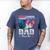 Burnouts Or Bows Your Dad Loves You Gender Reveal Men's Comfort Colors T-Shirt Blue Jean