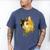 Calico Cat With Flowers For Mom Dad Women Men Kids Botanical Men's Comfort Colors T-Shirt Blue Jean