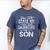 You Can't Scare Me I Have Four Daughters And A Son Dad Men's Comfort Colors T-Shirt Blue Jean
