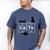 Cat Chemistry Periodic Table Cat Dad Cat Mom Men's Comfort Colors T-Shirt Blue Jean
