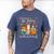 Cat Fall In Love With Reading Book Lover Autumn Men's Comfort Colors T-Shirt Blue Jean