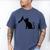 Cat Lover Cat Mom Cat Dad Men Women & Kids Cute Cat Men's Comfort Colors T-Shirt Blue Jean