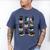 Cats Reading Books Cat Lover Men's Comfort Colors T-Shirt Blue Jean