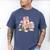 Caution Slippery When Reading Book Reader Men's Comfort Colors T-Shirt Blue Jean