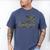 Cheer Dad Camo American Flag Cheerleader Supporter Men's Comfort Colors T-Shirt Blue Jean