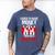 Cheer Dad Cheerleading Fathers Day Men's Comfort Colors T-Shirt Blue Jean