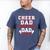 Cheer Dad Like A Regular Dad But Broke Cheerleader Dad Men's Comfort Colors T-Shirt Blue Jean
