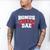 Cheer Stepdad Bonus Cheer Dad Red Men's Comfort Colors T-Shirt Blue Jean