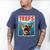 Chihuahua Teefs Top Teeth Chi Jowls Paws Dog Mom Dad Men's Comfort Colors T-Shirt Blue Jean