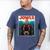 Chocolate Lab Jowls Labrador Retriever Dog Mom Dad Men's Comfort Colors T-Shirt Blue Jean