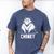 Chonk Fat And Hairy Cat Cats Kittens Dad Graphic Mom Funny Men's Comfort Colors T-Shirt Blue Jean