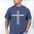 Christian Blessed Dad Cross Father's Day Best Dad Men's Comfort Colors T-Shirt Blue Jean