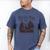 Christian Jesus Bible Verse Deer Elk Buck Hunting Dad Hunter Men's Comfort Colors T-Shirt Blue Jean
