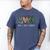 Class Of 1983 Shirt Leopard Senior Graduation Class Reunion Men's Comfort Colors T-Shirt Blue Jean