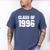 Class Of 1996 High School College Graduation Reunion Men's Comfort Colors T-Shirt Blue Jean