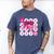 Class Of 2026 Senior Coquette Pink Bow Graduation Family Premium Tri-Blend Men's Comfort Colors T-Shirt Blue Jean