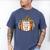 I Closed My Book To Be Here Fall Pumpkin Men's Comfort Colors T-Shirt Blue Jean