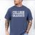 College Graduate Shirt Graduation Tee Distressed Men's Comfort Colors T-Shirt Blue Jean