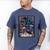 Color Graphic The Introvert Tarot Card Raglan Baseball Tee Men's Comfort Colors T-Shirt Blue Jean