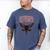 Cryptid Cryptozoology Mothman Introvert -Adults Butterfly Small Crew Neck Classic Fit Short Sleeve Polyester 100 Printed Blended Fabric Men's Comfort Colors T-Shirt Blue Jean