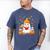 Cute Beanie Ghost Bookworm Cozy Book Reading Halloween Men's Comfort Colors T-Shirt Blue Jean