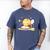 Cute Bee Reading Book Teacher Student Reader Graphic For Men Women Kids Men's Comfort Colors T-Shirt Blue Jean
