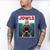 Cute English Mastiff Jowls Burger Bullmastiff Dog Mom Dad Men's Comfort Colors T-Shirt Blue Jean