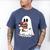 Cute Ghost Holding Books Bookish Christmas Men's Comfort Colors T-Shirt Blue Jean