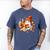 Cute Ghost Reading Book Lovers Halloween Pumpkin Women Girls Men's Comfort Colors T-Shirt Blue Jean