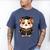 Cute Hamster Graduation Men's Comfort Colors T-Shirt Blue Jean