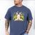 Cute Rabbit And Book Women Girls Reading Book Rabbit Lover Men's Comfort Colors T-Shirt Blue Jean
