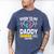 Dad To Be 2026 Loading Dad Est 2026 Promoted To Daddy Men's Comfort Colors T-Shirt Blue Jean