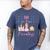 Dad 5th Birthday Her Royal Fiveness Princess Matching Men's Comfort Colors T-Shirt Blue Jean