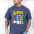 Dad Of The Big One Fishing Birthday Boy Family Party Men's Comfort Colors T-Shirt Blue Jean