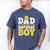 Dad Of The Birthday Boy Construction Birthday Party Hat Men Men's Comfort Colors T-Shirt Blue Jean