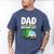Dad Of The Birthday Boy Garbage Truck Birthday Party Men's Comfort Colors T-Shirt Blue Jean