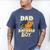 Dad Of Birthday Boy Kids Reptile Birthday Party Men's Comfort Colors T-Shirt Blue Jean