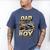 Dad Of The Birthday Boy Monster Truck Family Matching Party Men's Comfort Colors T-Shirt Blue Jean