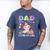 Dad Of The Birthday Girl Axolotl Bday Party Family Men's Comfort Colors T-Shirt Blue Jean