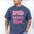 Dad Of The Birthday Girl Family Pink Coquette Bow Men's Comfort Colors T-Shirt Blue Jean