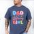 Dad Of The Birthday Girl Family Summer Beach Birthday Party Men's Comfort Colors T-Shirt Blue Jean