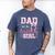 Dad Of The Birthday Girl Pink Bow Flower Birthday Girl Men's Comfort Colors T-Shirt Blue Jean