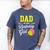 Dad Of The Birthday Girl Softball Player Theme B-Day Daddy Men's Comfort Colors T-Shirt Blue Jean