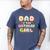 Dad Of The Birthday Girl Sweet Donut Birthday Family Men's Comfort Colors T-Shirt Blue Jean
