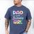 Dad Of The Birthday Girl Tie Dye Girl Bday Party Men's Comfort Colors T-Shirt Blue Jean
